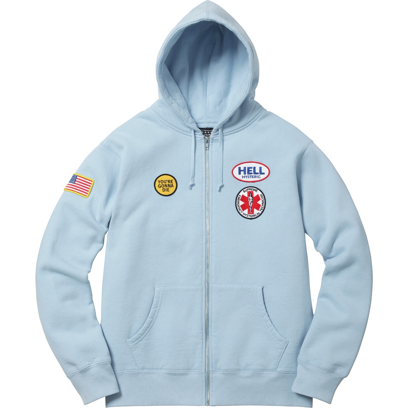 Supreme/HYSTERIC GLAMOUR Patches Zip Up Sweatshirt view 12